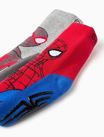 Confezione da 2 calze spesse antiscivolo con stampa spider-man