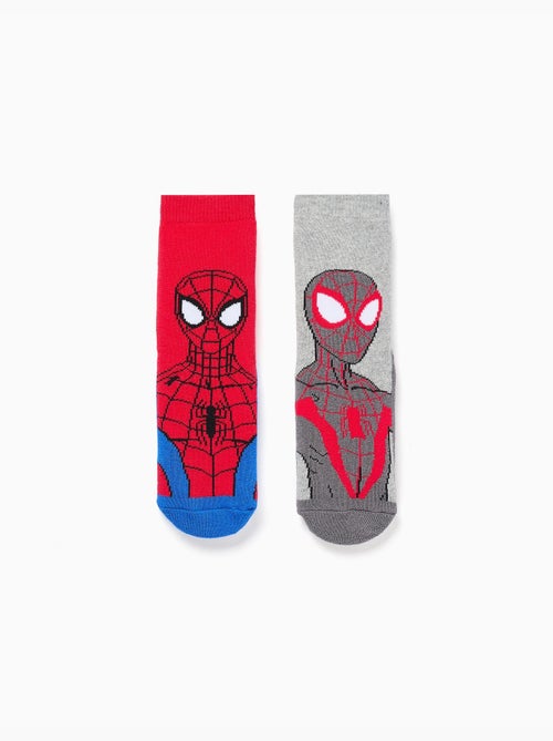 Confezione da 2 calze spesse antiscivolo con stampa spider-man - Kiabi