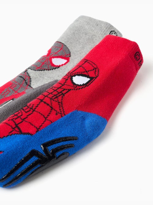 Confezione da 2 calze spesse antiscivolo con stampa spider-man - Kiabi