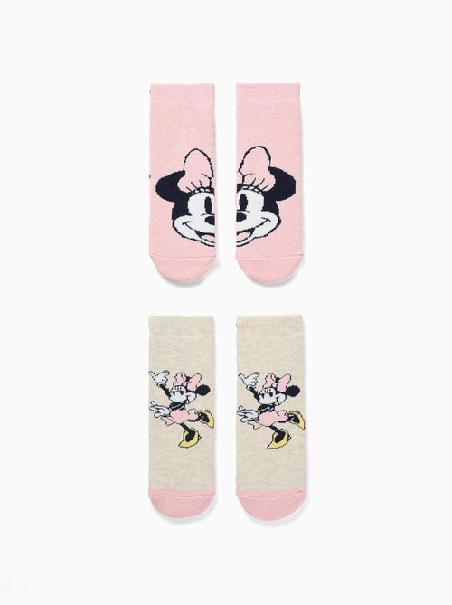 Confezione da 2 calzini antiscivolo con stampe di Minnie - Kiabi