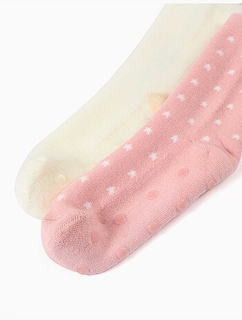 Confezione da 2 calzini antiscivolo con unicorno/stelle