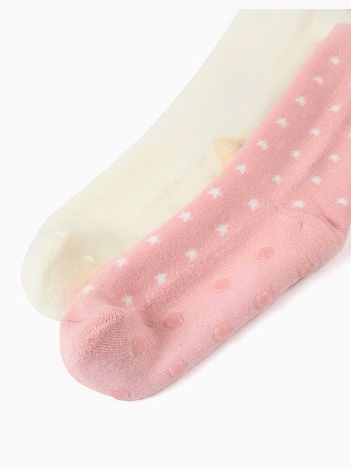 Confezione da 2 calzini antiscivolo con unicorno/stelle - Kiabi