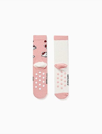 Confezione da 2 calzini antiscivolo Hello Kitty