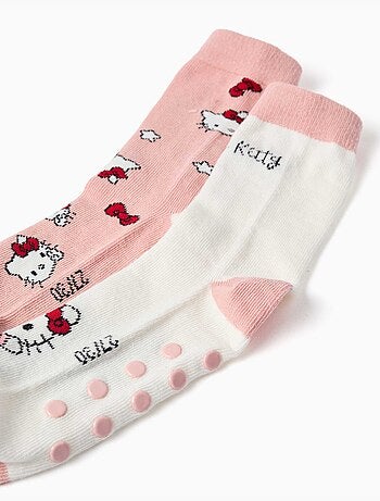 Confezione da 2 calzini antiscivolo Hello Kitty