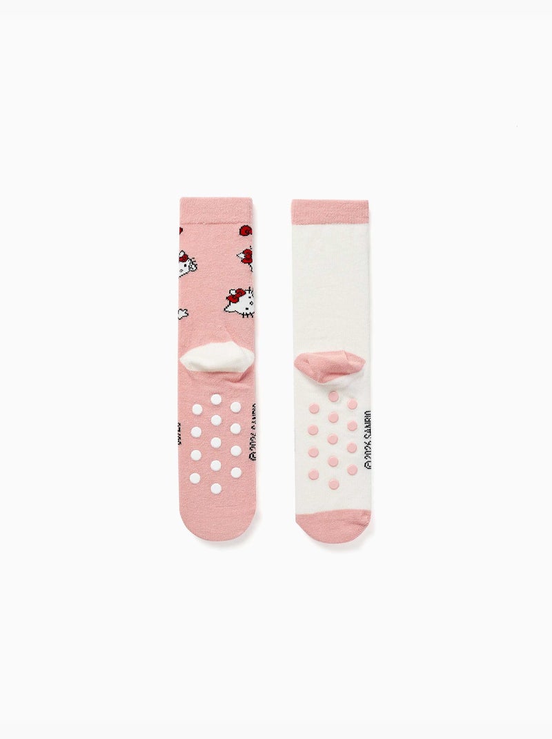 Confezione da 2 calzini antiscivolo Hello Kitty Multicolore - Kiabi