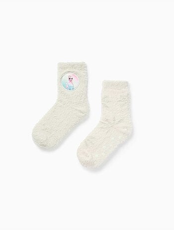Confezione da 2 calzini antiscivolo in peluche con Elsa