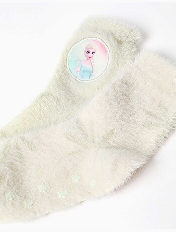 Confezione da 2 calzini antiscivolo in peluche con Elsa