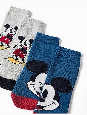 Confezione da 2 calzini antiscivolo in spugna con Mickey