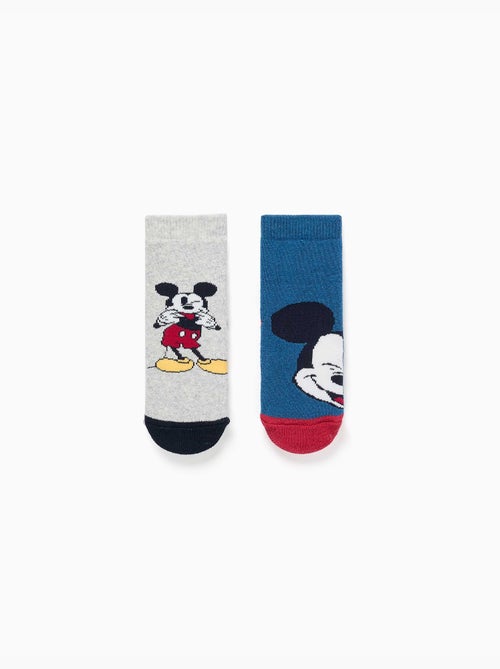 Confezione da 2 calzini antiscivolo in spugna con Mickey - Kiabi
