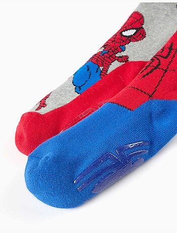 Confezione da 2 calzini antiscivolo in spugna con spider-man