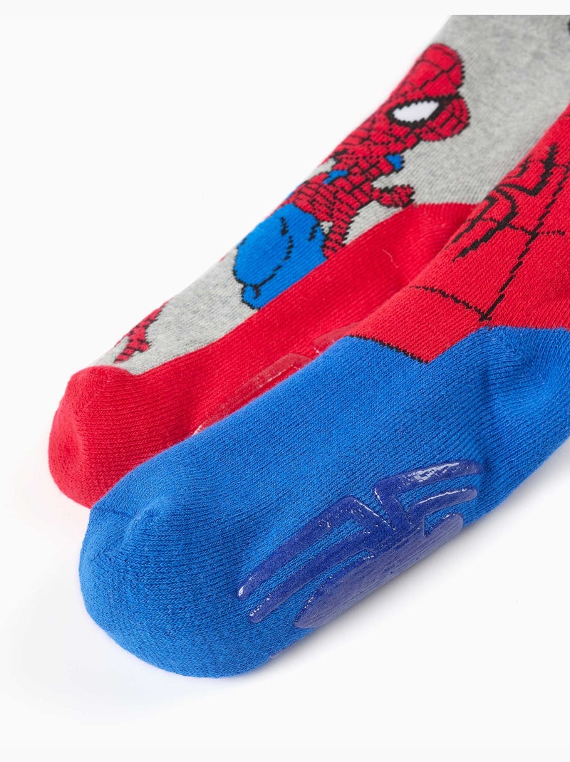 Confezione da 2 calzini antiscivolo in spugna con spider-man Multicolore - Kiabi