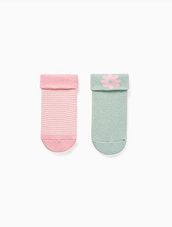 Confezione da 2 calzini antiscivolo in spugna