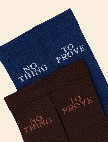 Ekstract - Confezione da 2 calzini con scritta