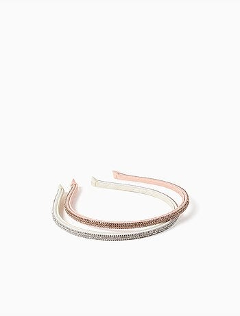 Confezione da 2 cerchietti con strass
