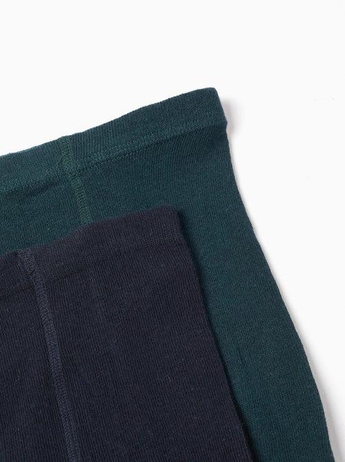 Confezione da 2 collant a costine/con fiocco - Kiabi