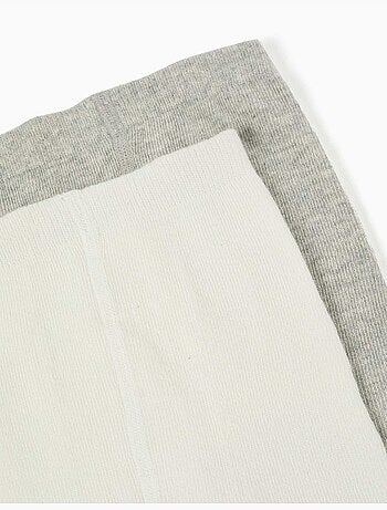 Confezione da 2 collant con pois/maglia a treccia