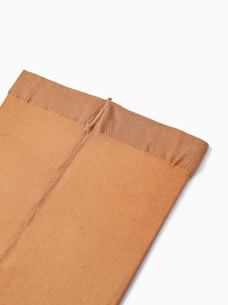 Confezione da 2 collant in microfibra Beige chiaro - Kiabi