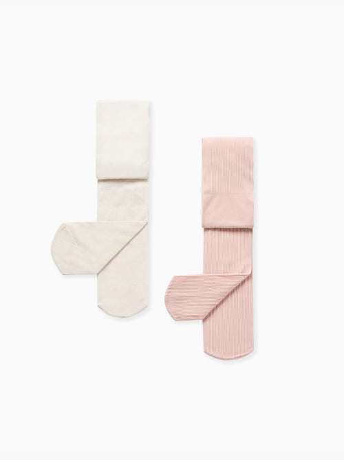 Confezione da 2 collant in microfibra - Kiabi