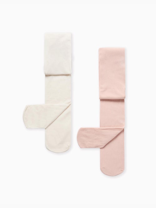 Confezione da 2 collant in microfibra - Kiabi