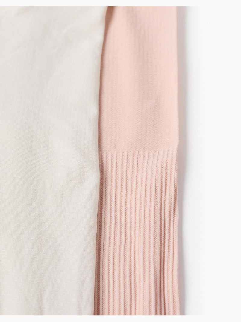Confezione da 2 collant in microfibra Rosa/Bianco - Kiabi
