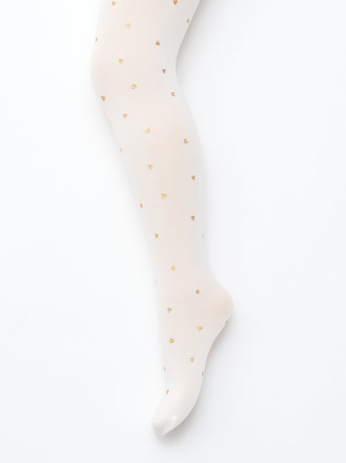 Confezione da 2 collant leggeri stampati - Kiabi