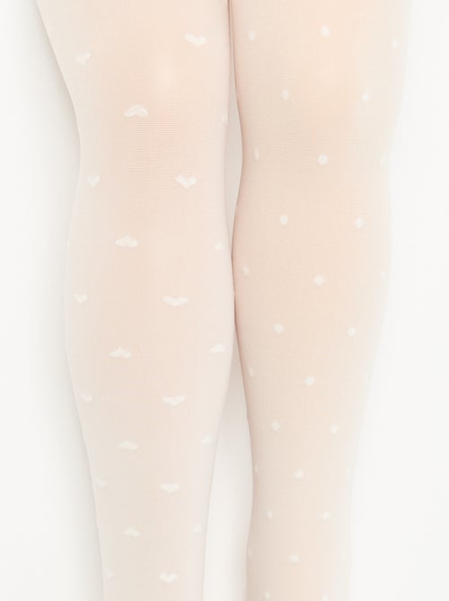 Confezione da 2 collant leggeri stampati - Kiabi