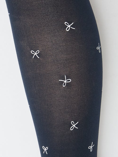 Confezione da 2 collant leggeri stampati - Kiabi