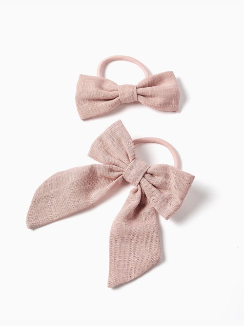 Confezione da 2 elastici per capelli con fiocchi - Kiabi
