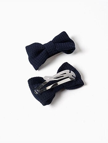 Confezione da 2 fermagli per capelli con fiocco