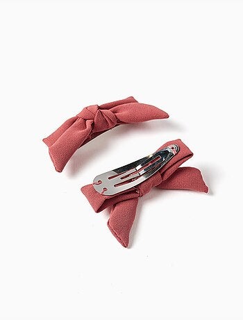 Confezione da 2 fermagli per capelli con fiocco