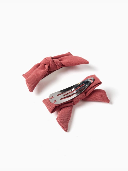 Confezione da 2 fermagli per capelli con fiocco - Kiabi