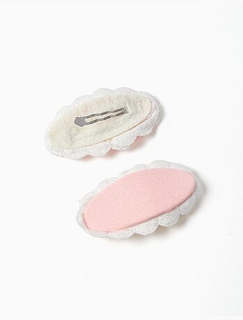 Confezione da 2 fermagli per capelli ovali