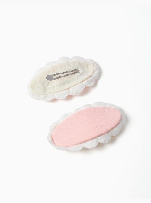 Confezione da 2 fermagli per capelli ovali - Kiabi Confezione da 2 fermagli per capelli ovali - Kiabi