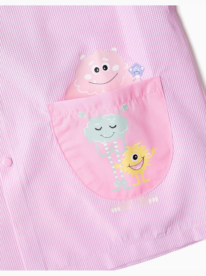 Confezione da 2 grembiuli da asilo con mostri delle emozioni Rosa chiaro - Kiabi
