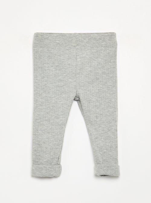 Confezione da 2 leggings a costine - Kiabi