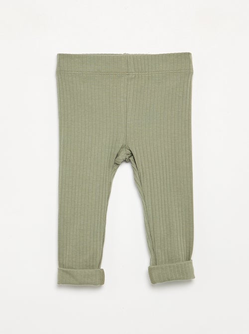 Confezione da 2 leggings a costine - Kiabi