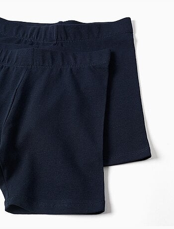 Confezione da 2 leggings corti lisci
