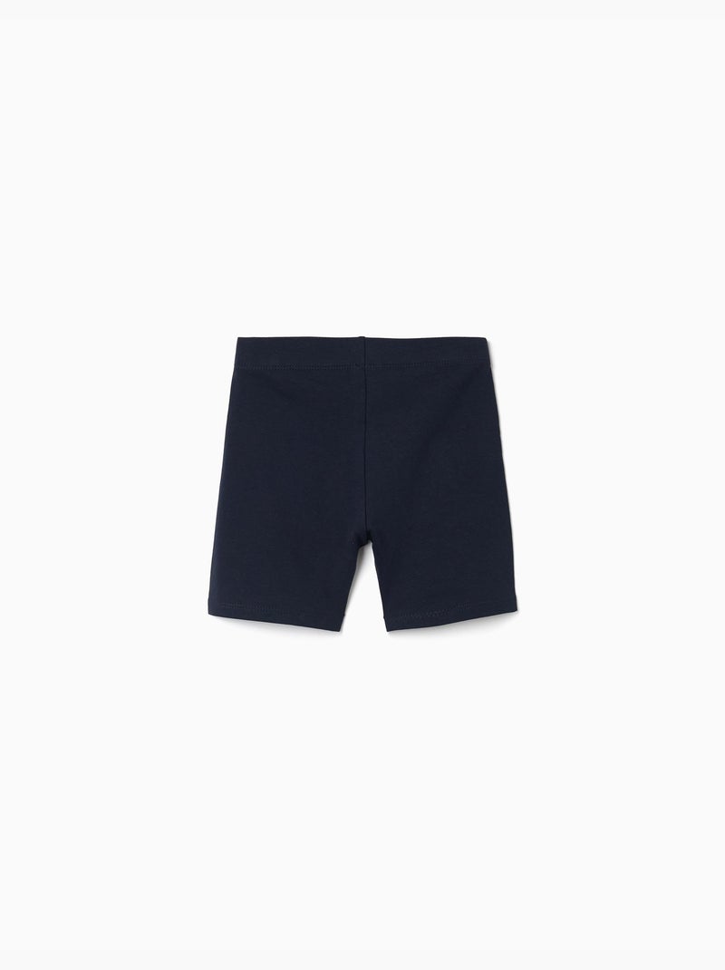 Confezione da 2 leggings corti lisci Blu scuro - Kiabi