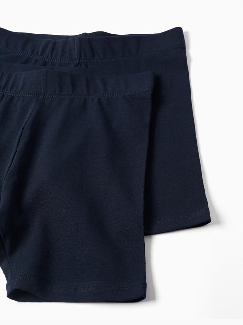 Confezione da 2 leggings corti lisci - Kiabi