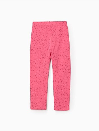 Confezione da 2 leggings lisci/floral