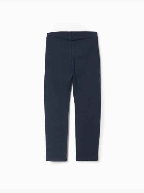 Confezione da 2 leggings lisci/floreali - Kiabi