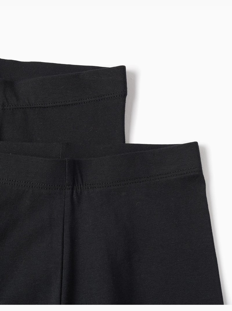 Confezione da 2 leggings Nero Nero - Kiabi