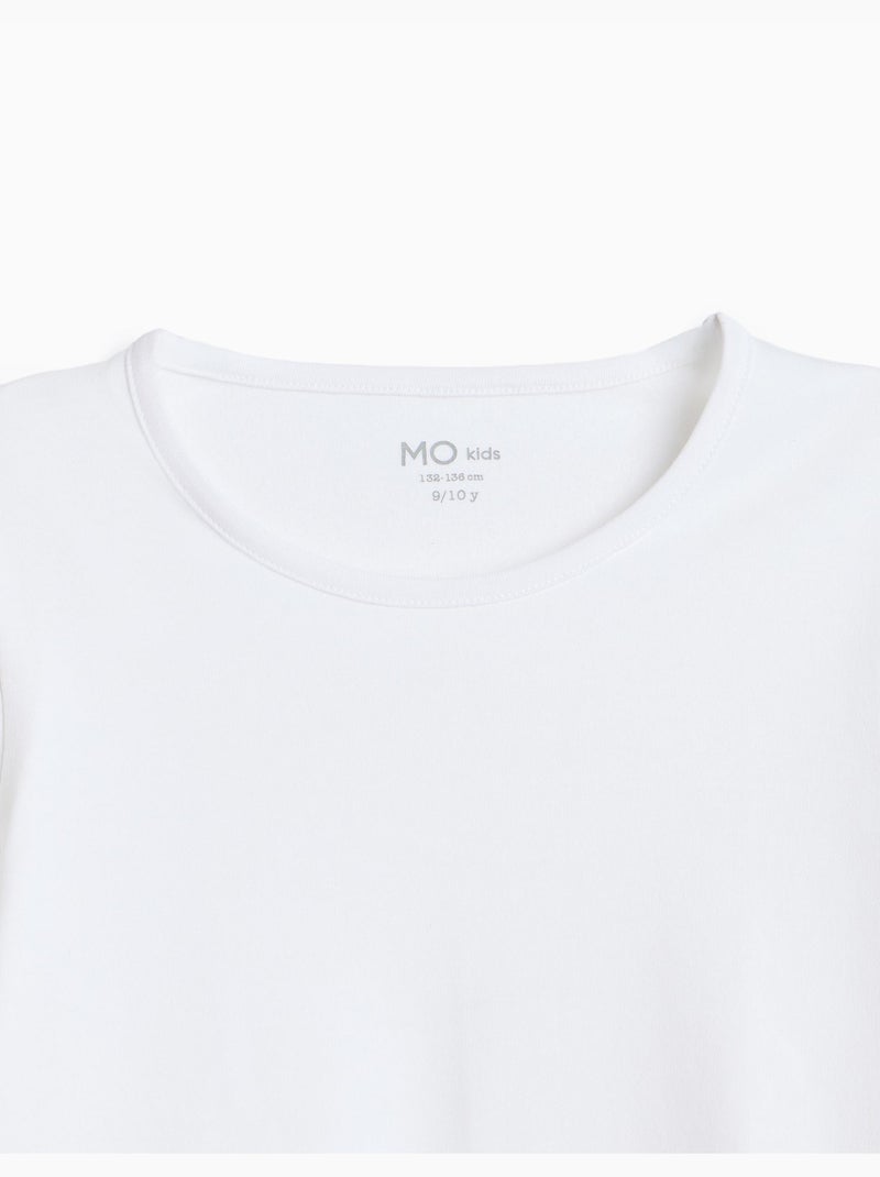 Confezione da 2 maglie in interlock, mo fashion Bianco - Kiabi