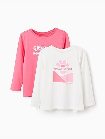 Confezione da 2 Maglietta a manica lunga con stampe