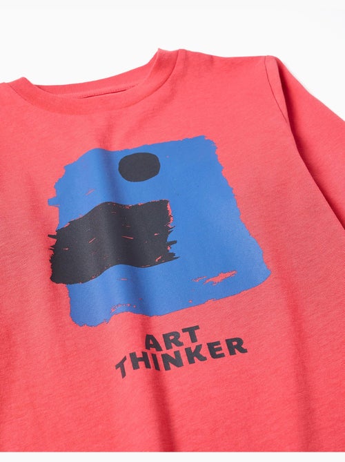 Confezione da 2 Maglietta in cotone a manica lunga con stampe - Kiabi