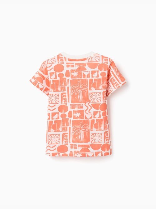 Confezione da 2 magliette in cotone con stampe da spiaggia - Kiabi