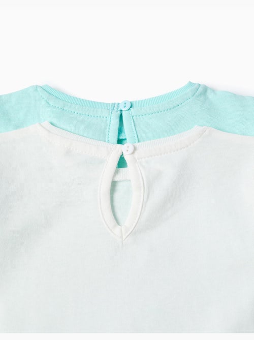 Confezione da 2 magliette in cotone con stampe estive - Kiabi