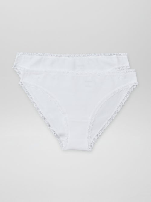 Confezione da 2 mutandine in cotone - Kiabi