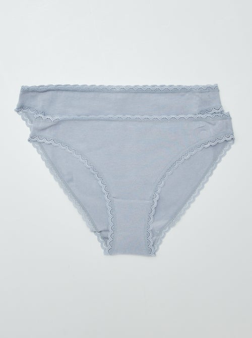 Confezione da 2 mutandine in cotone - Kiabi