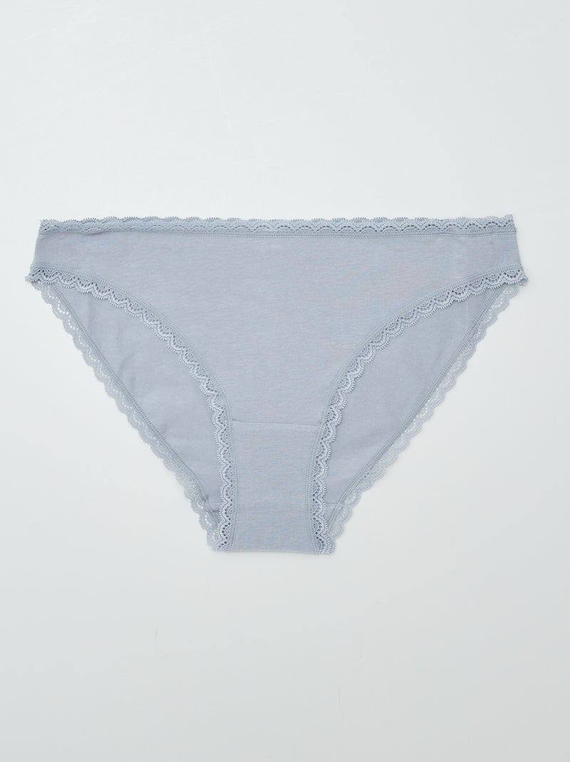 Confezione da 2 mutandine in cotone BLU - Kiabi